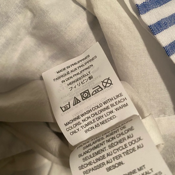 J. Crew - Pull On Stripe Linen & Cotton Skirt - NWOT - Sz S - Picture 6 of 9